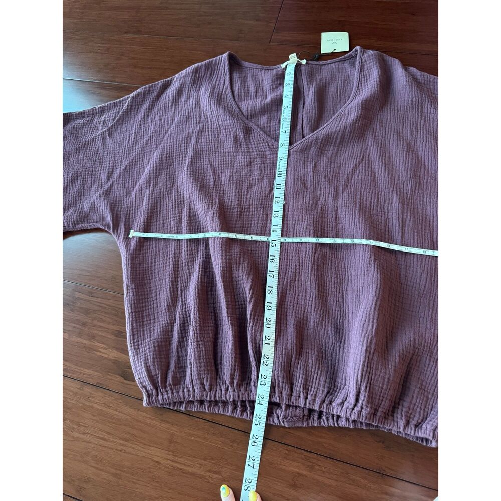 Suunday Gauze Dolman Top NWT Plum - Picture 13 of 14